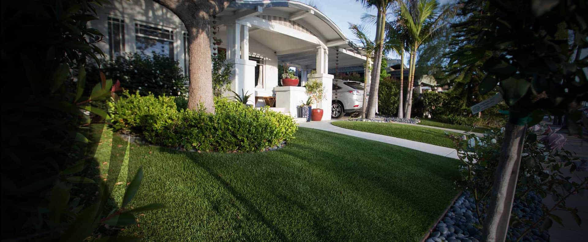 residential artificial grass front yard