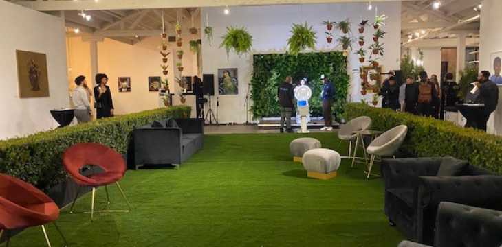 Artificial grass used for events from SYNLawn